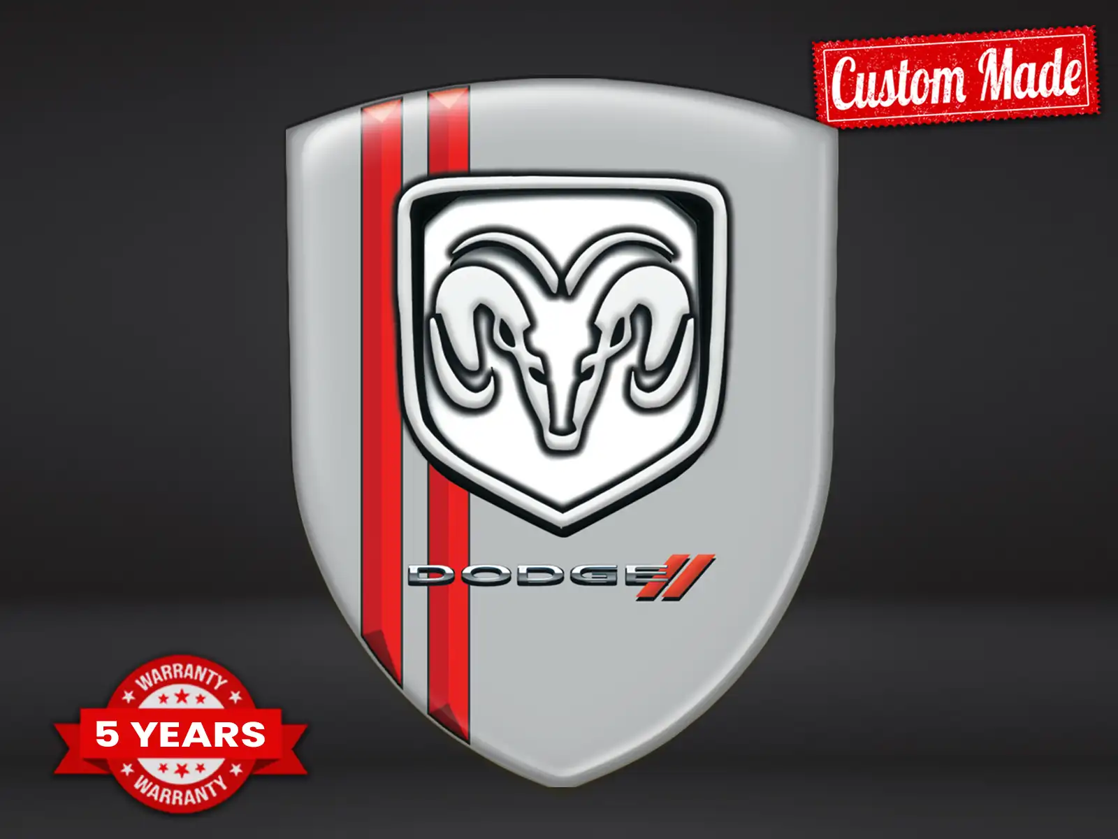 Dodge Autoembleme Topqualität Stilvoll Modern